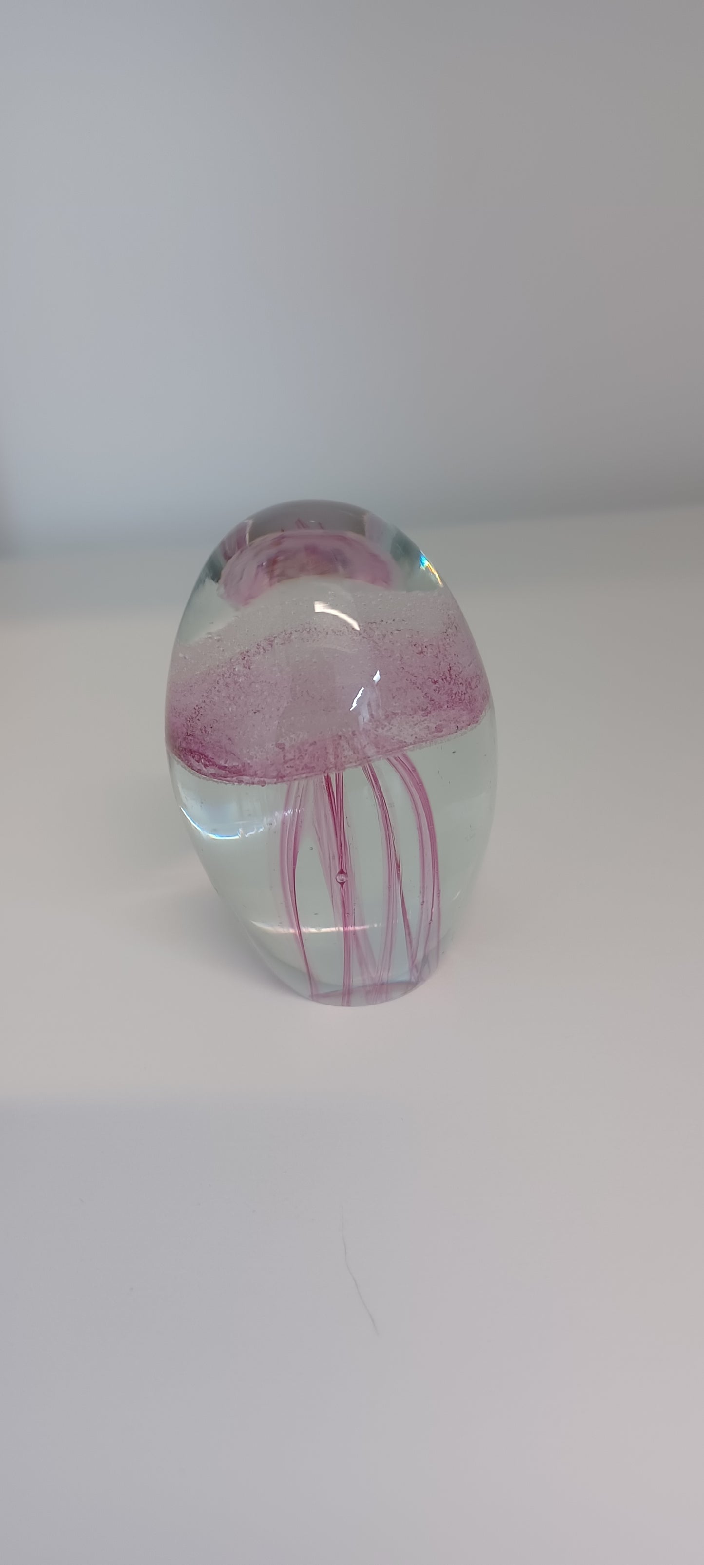 Glass Jellyfish Paperweight