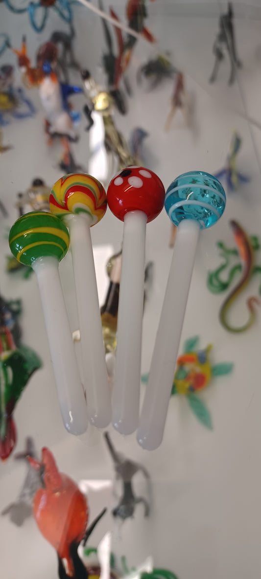 Glass lollipop