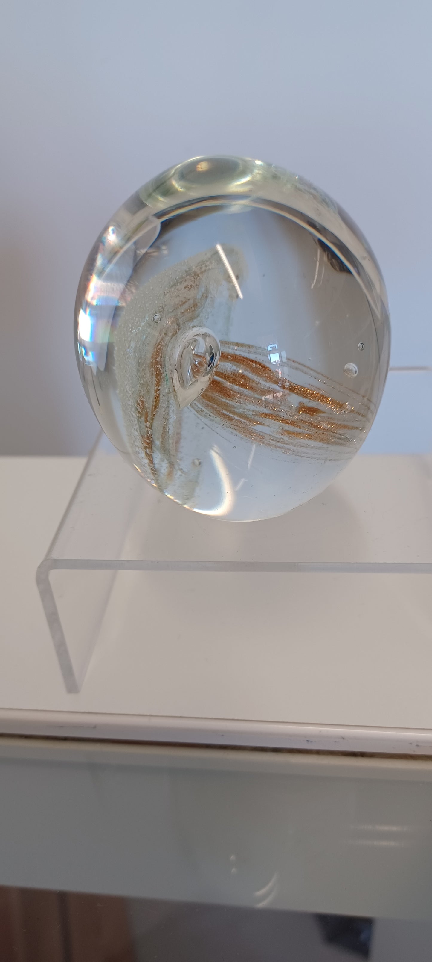 Glass Jellyfish paperweight