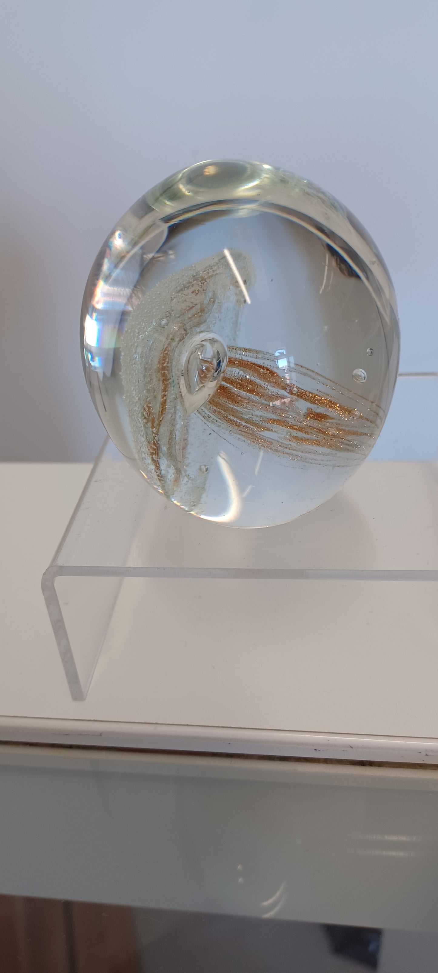 Glass Jellyfish paperweight