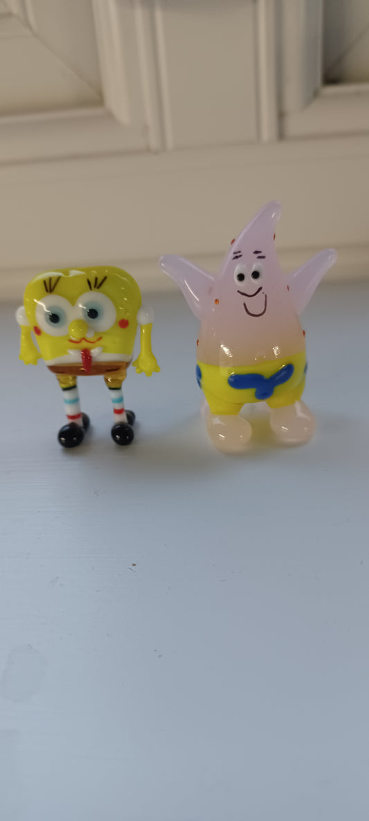 Glass Spongebob and Patrick