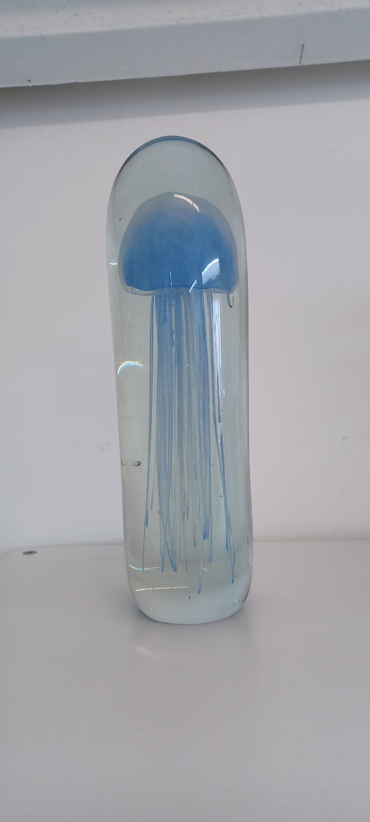 Glass Jellyfish Paperweight