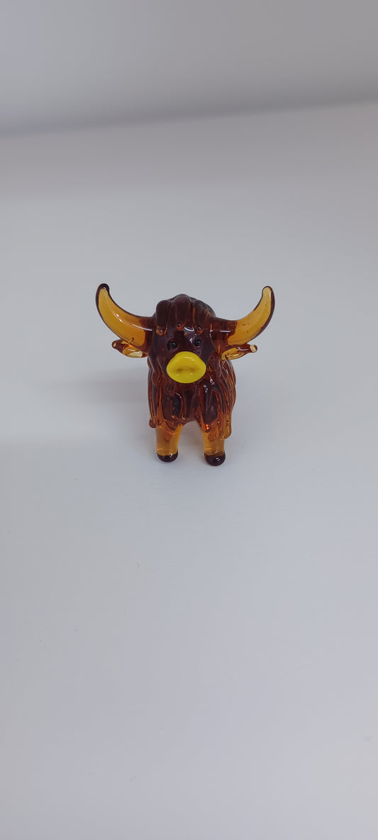 Glass Highland cow