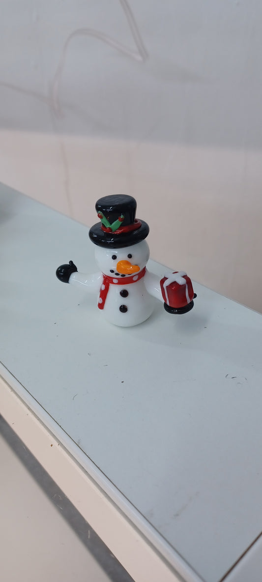 Glass Snowman