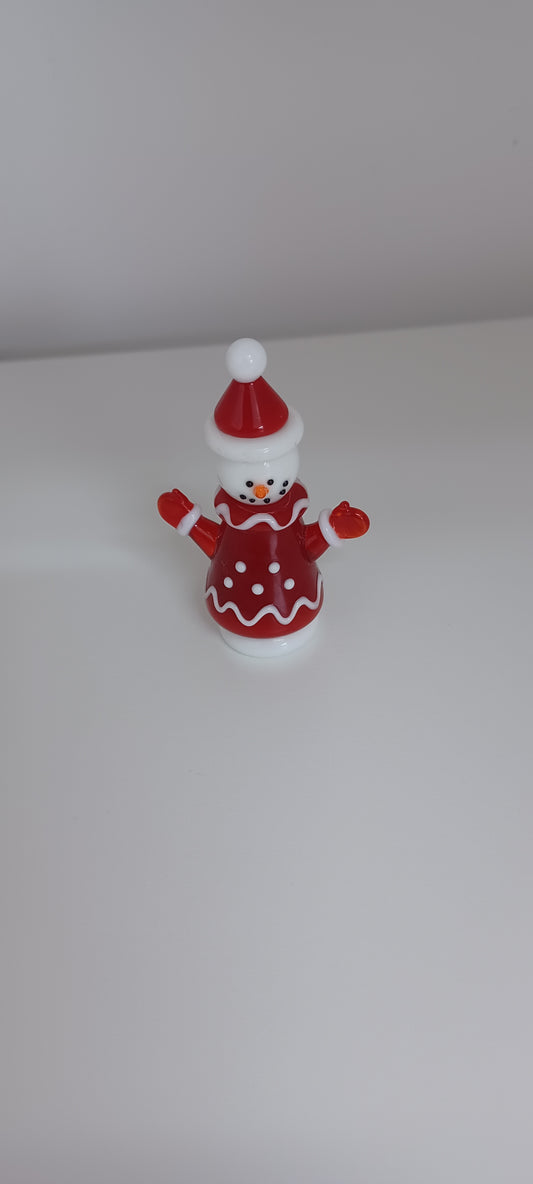 Glass Snowman